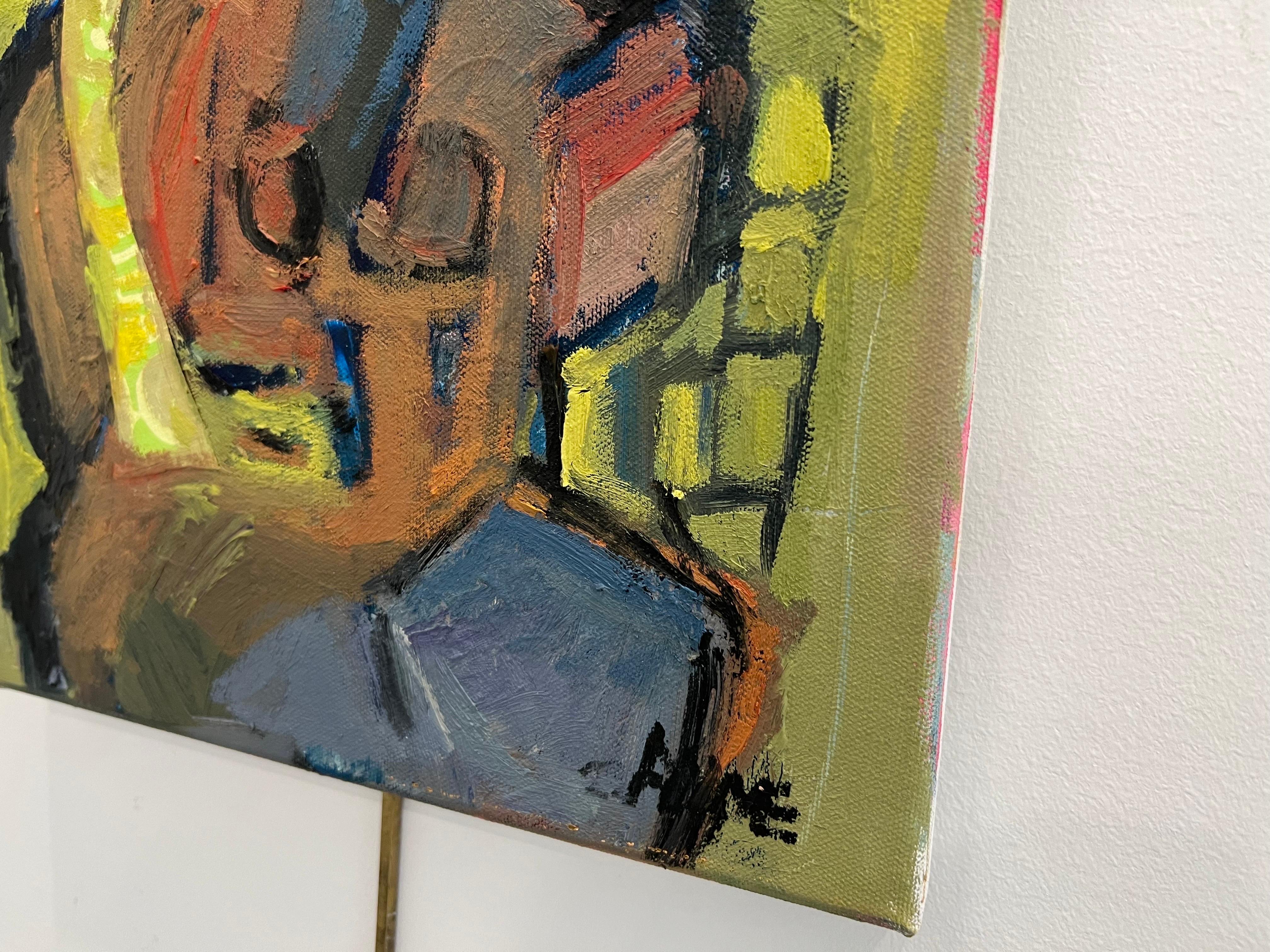 Lady in the Garden by Anne Darby Parker, Contemporary Cubist Figure 2