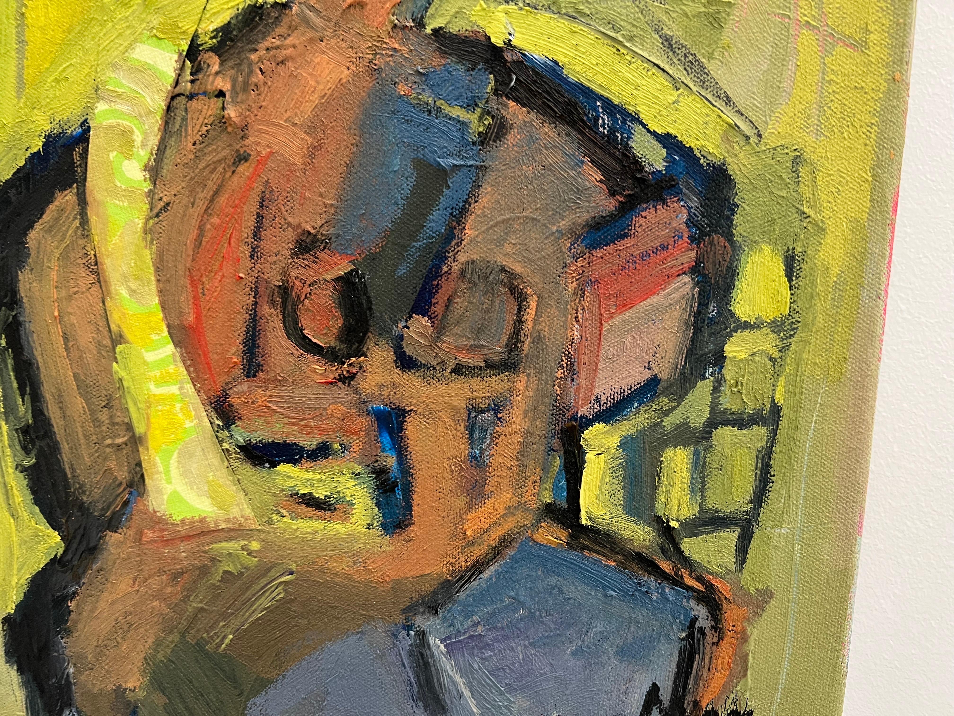 Lady in the Garden by Anne Darby Parker, Contemporary Cubist Figure 4