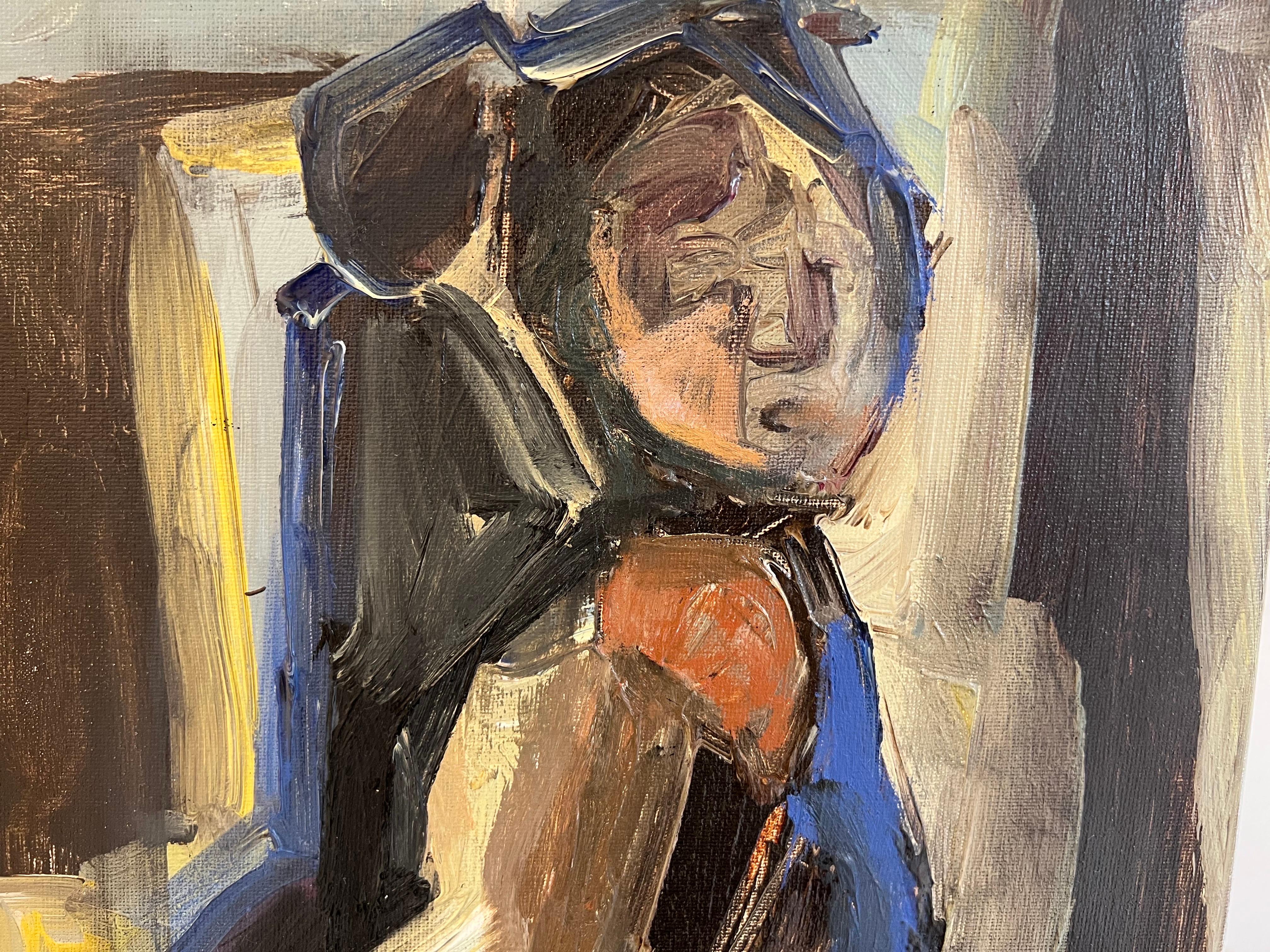 Small Moments by Anne Darby Parker, Contemporary Cubist Figure 1