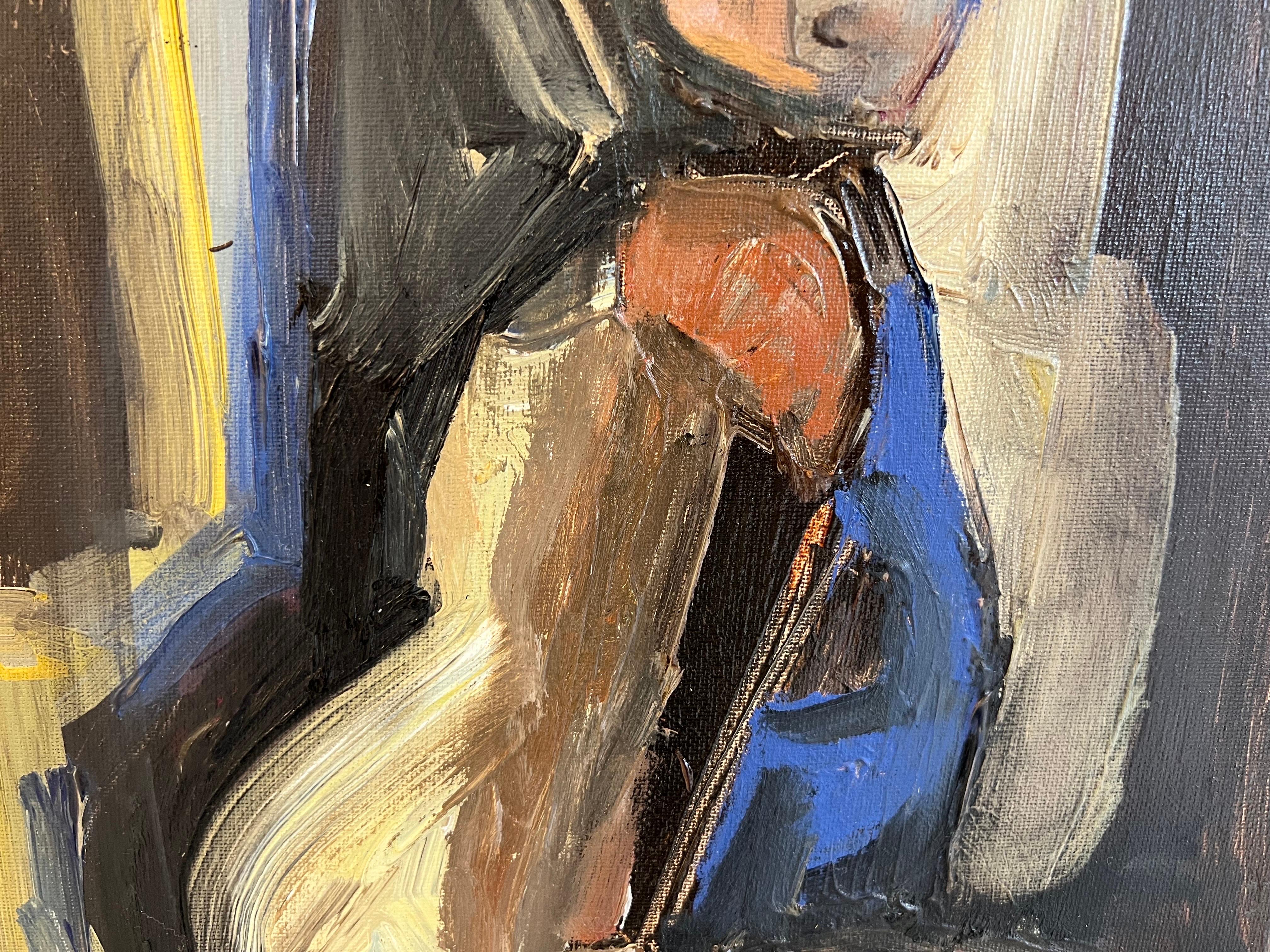 Small Moments by Anne Darby Parker, Contemporary Cubist Figure 3