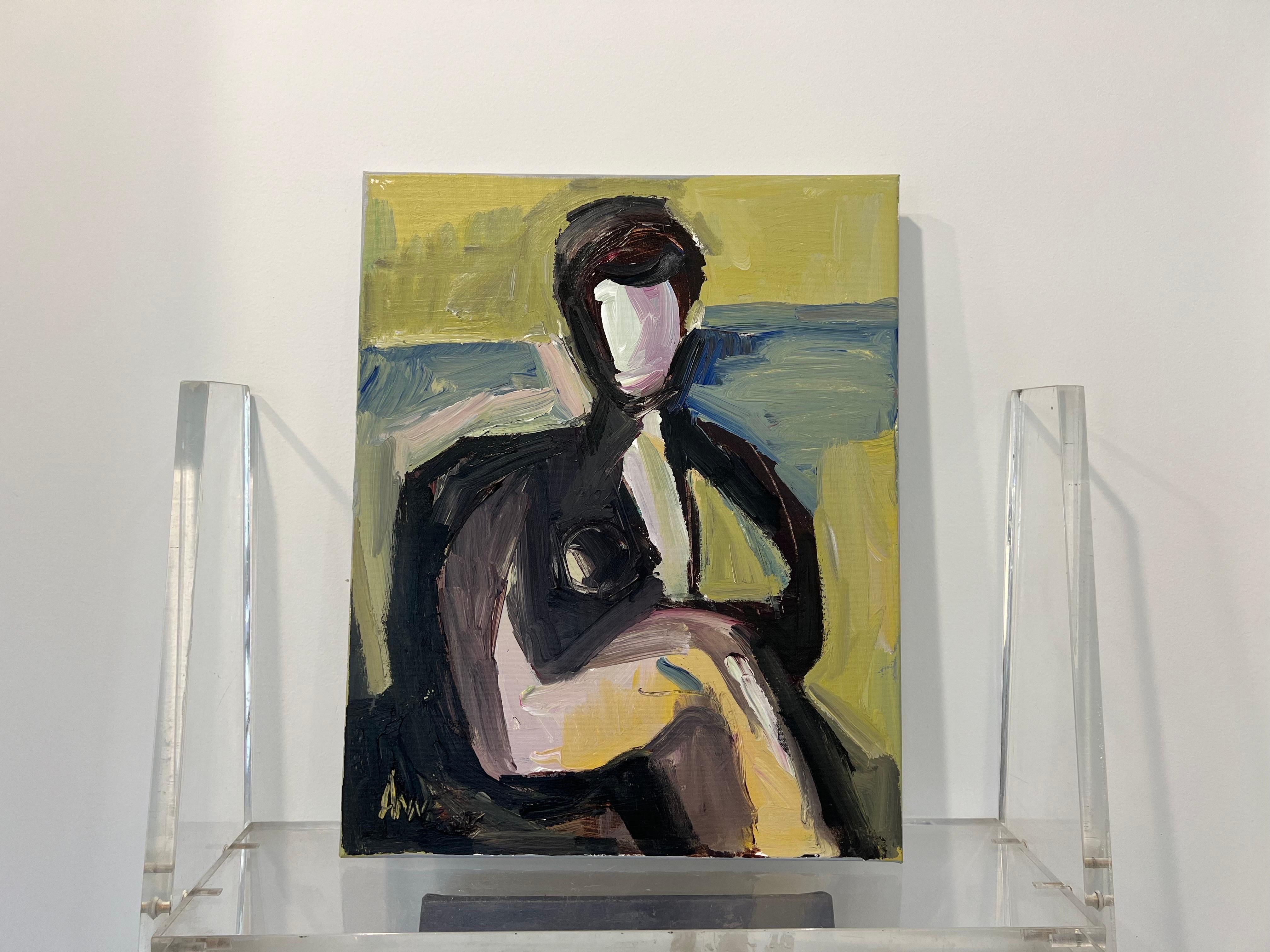 Warm Connection II by Anne Darby Parker, Contemporary Cubist Figure 1