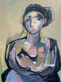 Warm Reflections by Anne Darby Parker, Contemporary Cubist Figure
