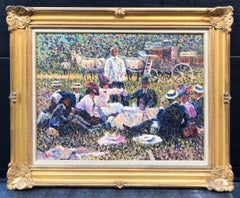 Almuerzo en la hierba - Pintura postimpresionista