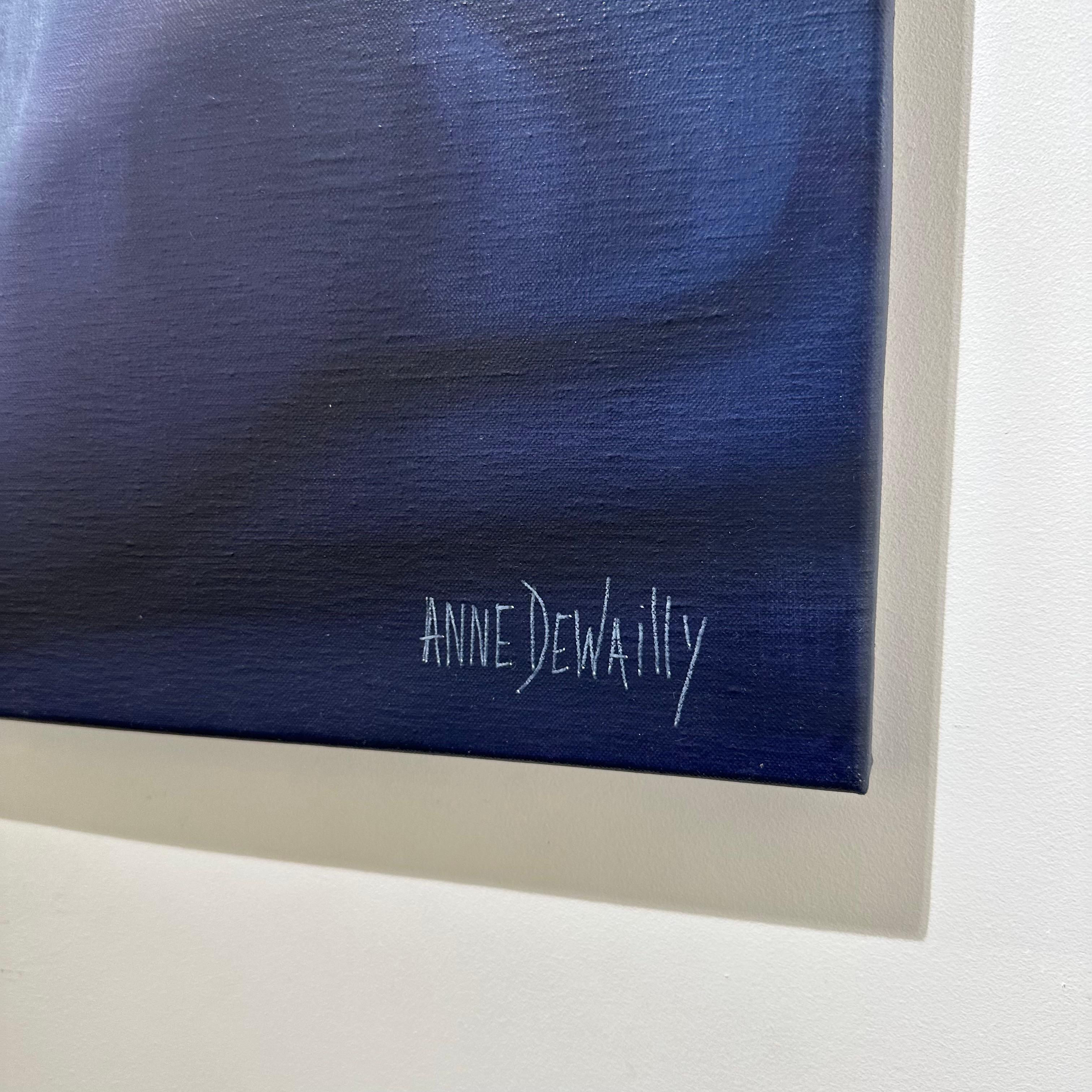 Nuit Bleue (Realismus), Painting, von Anne Dewailly