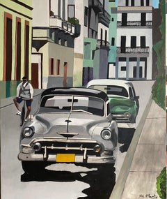 French Contemporary Art by Anne du Planty - La Havane Grise et Verte