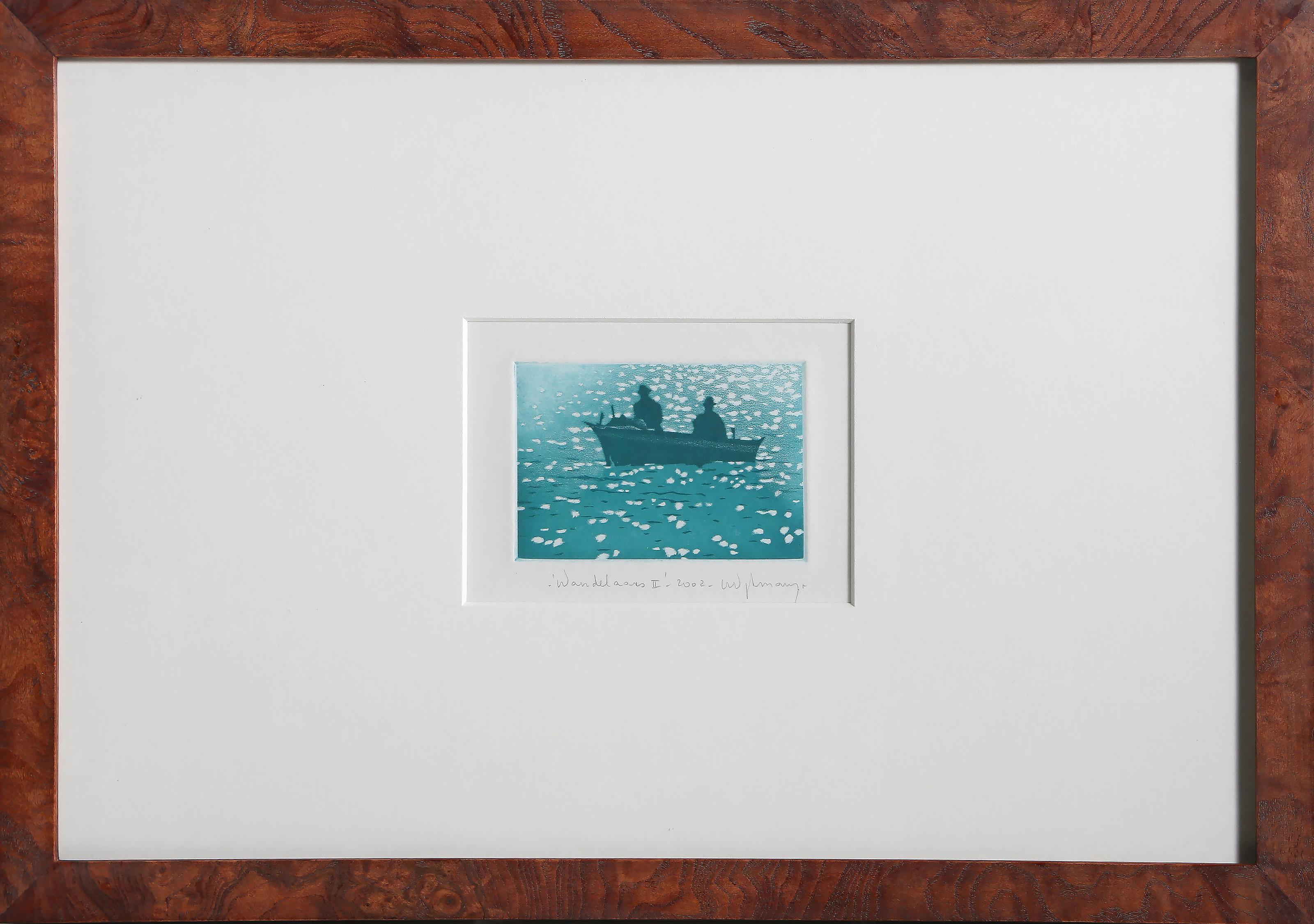 Wandelaars II, Contemporary Mezzotint by Anne Dykmans