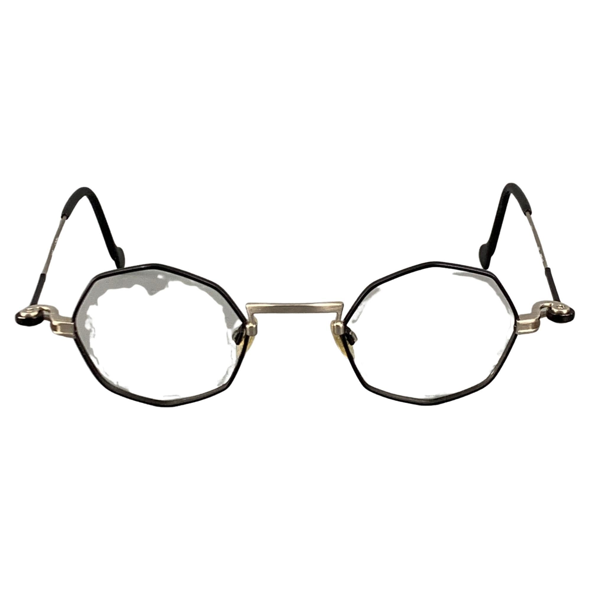 ANNE ET VALENTIN Black Silver Two Tone Metal Frames