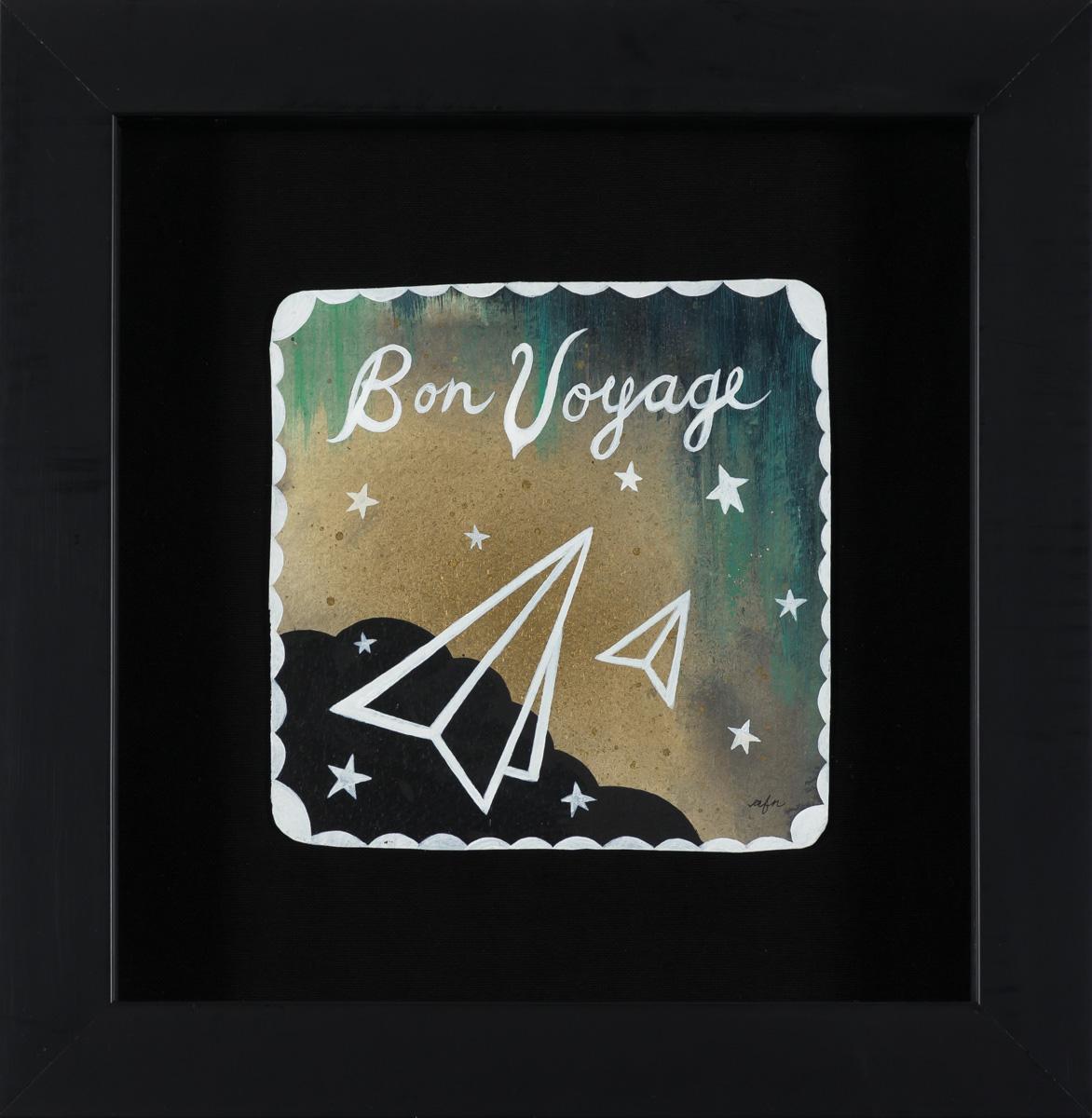 Bon Voyage (Paper Planes) - Painting by Anne Faith Nicholls