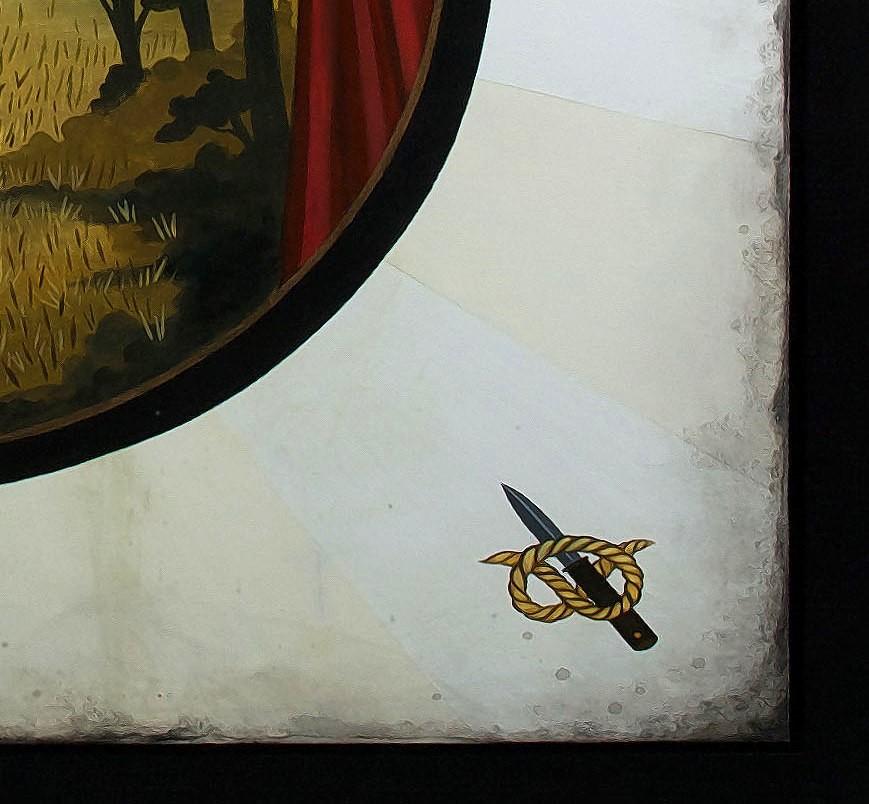 Order of the Heart in the Hand (Surrealismus), Painting, von Anne Faith Nicholls