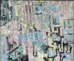 Cubist Cityscape (Abstract Expressionist painting)