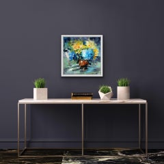 Anne Farrall Doyle, Hydrangeas and Narcissi, Original Still Life Floral Painting