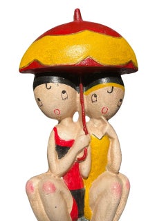 Anne Fish for Hubley Bathing Girls Doorstop