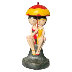 Antique Anne Fish for Hubley Bathing Girls Doorstop