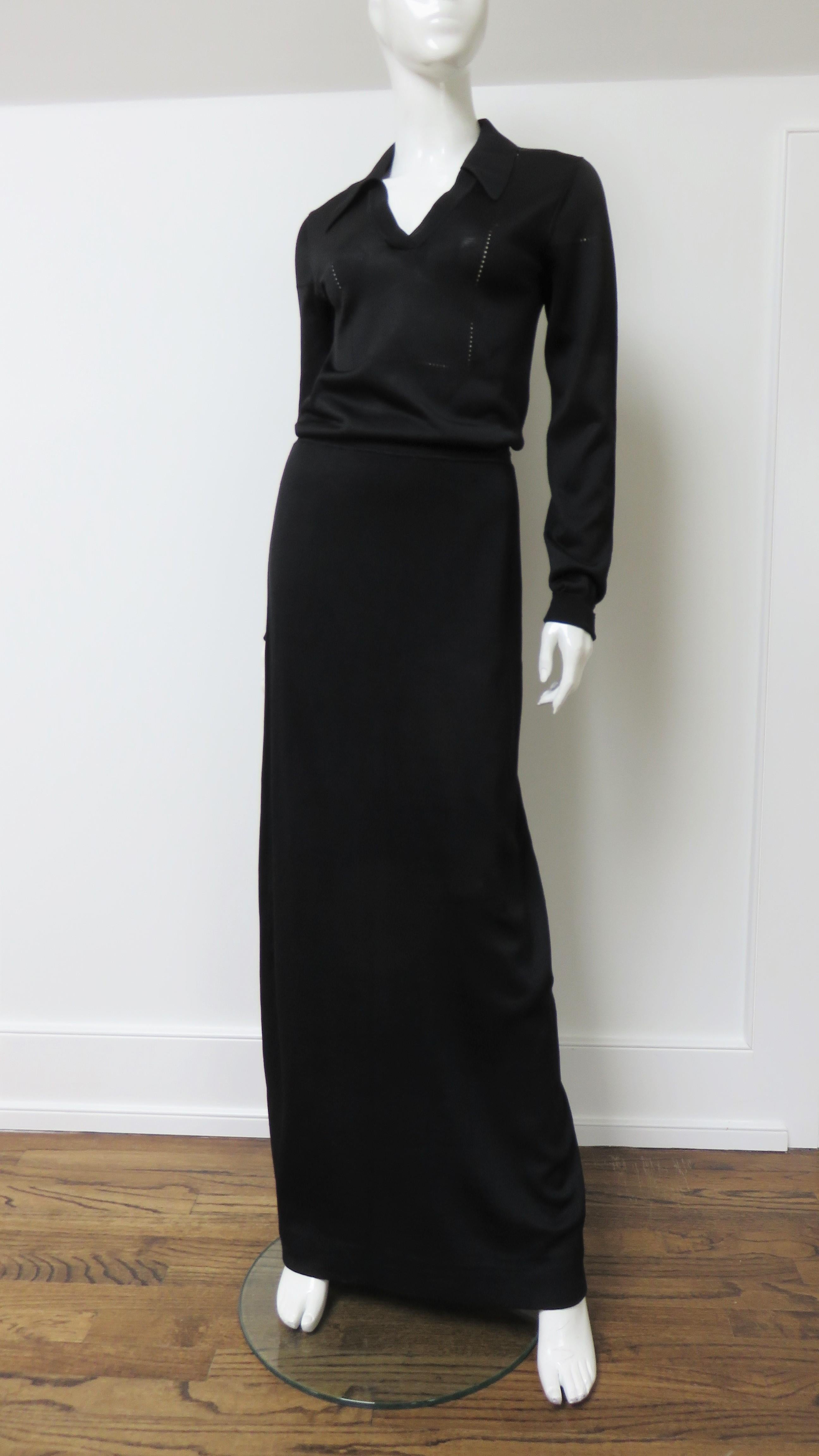 Anne Fogarty Maxi Dress 1970s For Sale 3