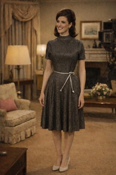 Abito metallico Anne Fogarty, anni '60 circa