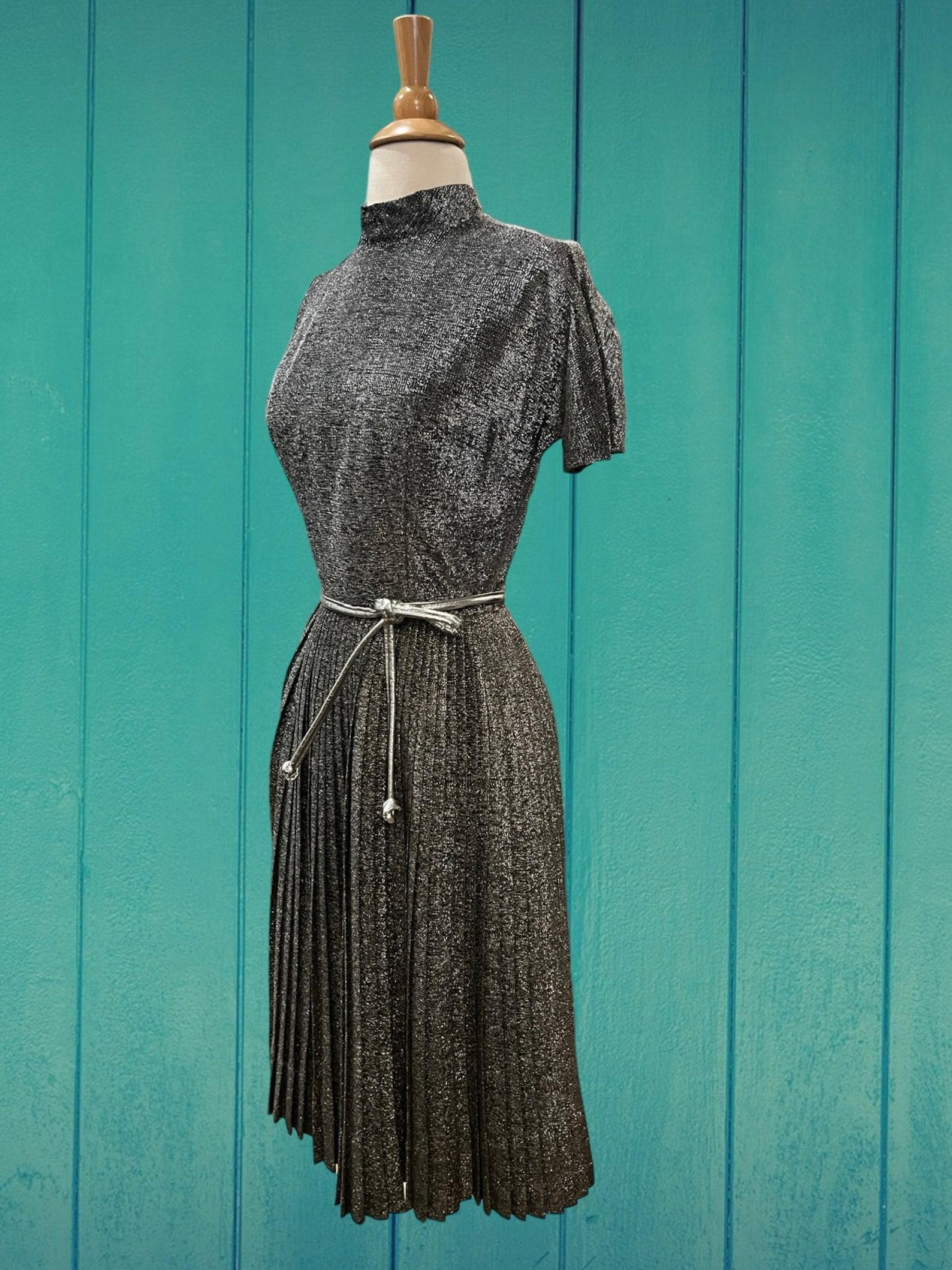 Women's Anne Fogarty Metallic Dress, Circa 1960s For Sale
