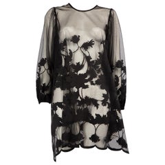 Anne Fontaine Top nero con stampa floreale taglia XL