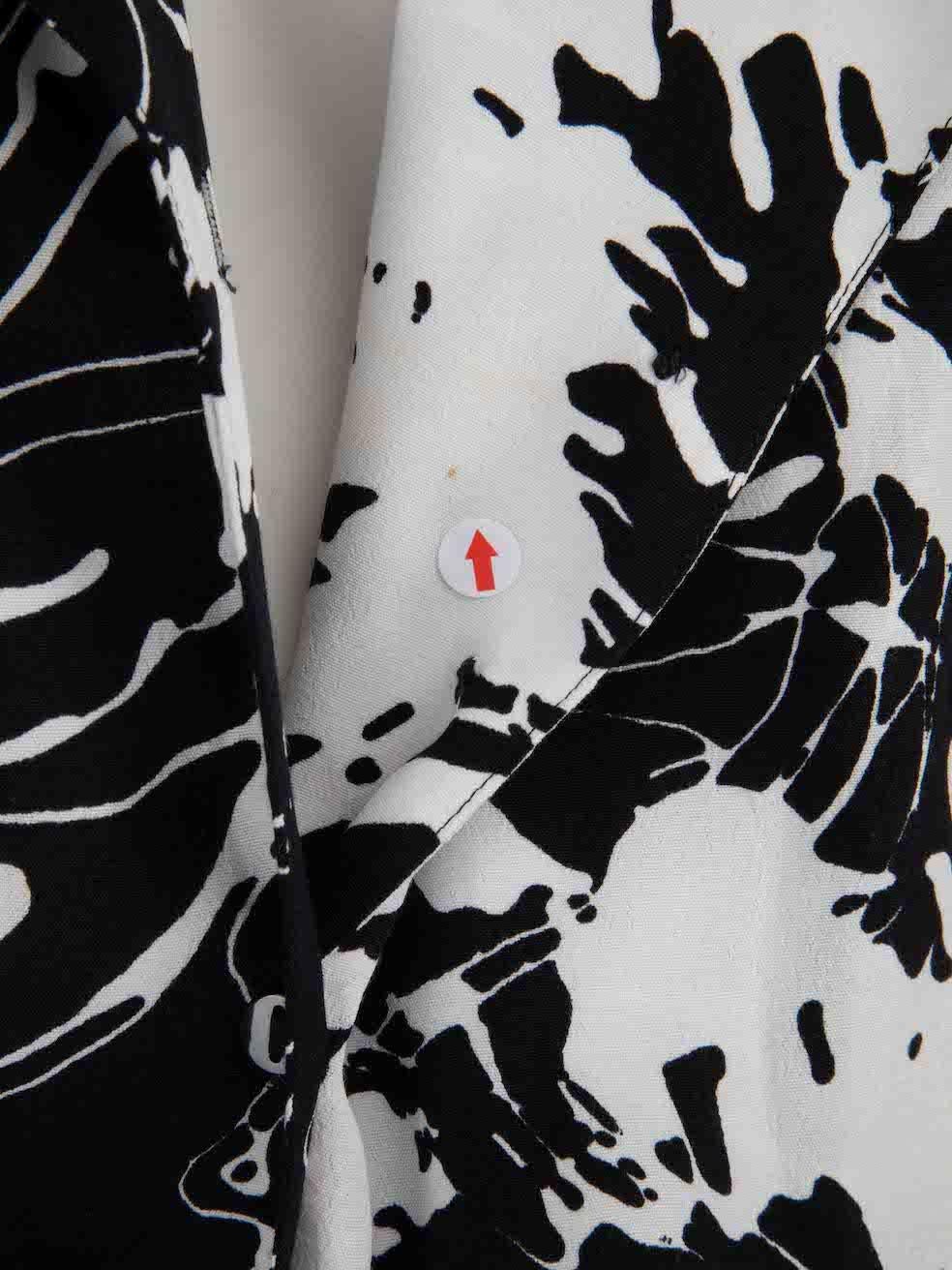 Anne Fontaine Top estampado floral blanco y negro Talla XXL en Nuevo estado para la venta en London, GB