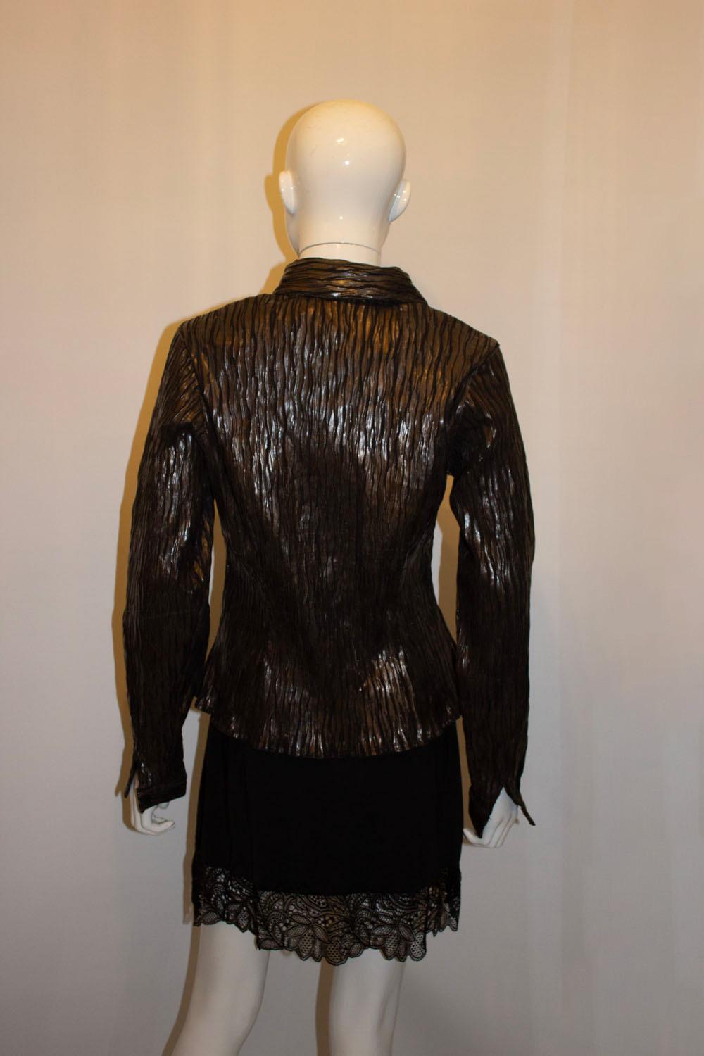 Anne Fontaine Textured Zip Jacket For Sale 1