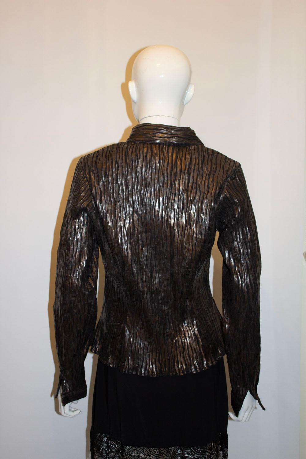 Anne Fontaine Textured Zip Jacket For Sale 2