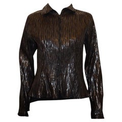 Anne Fontaine Textured Zip Jacket