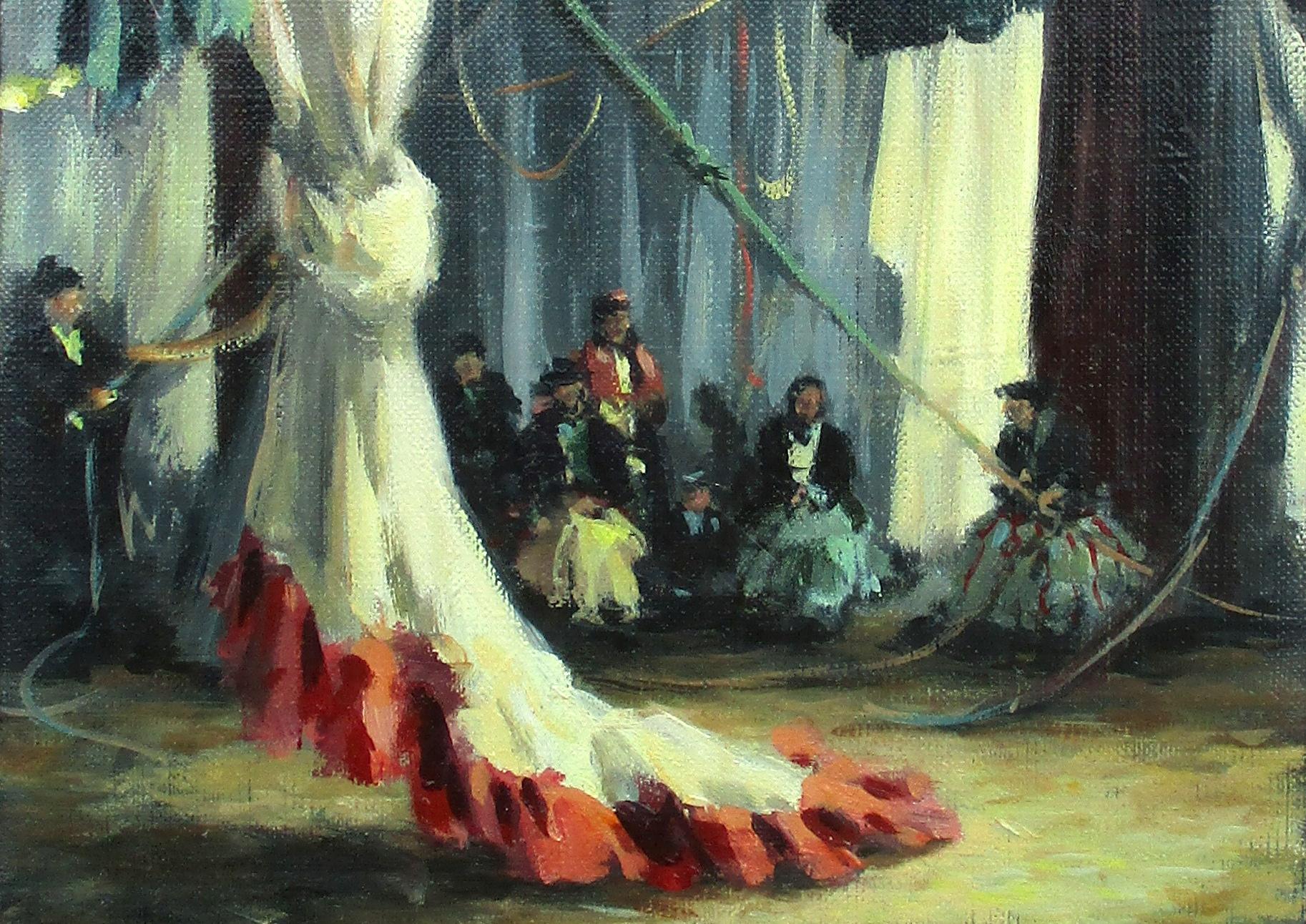 The circus - Painting by Anne Françoise Couloumy