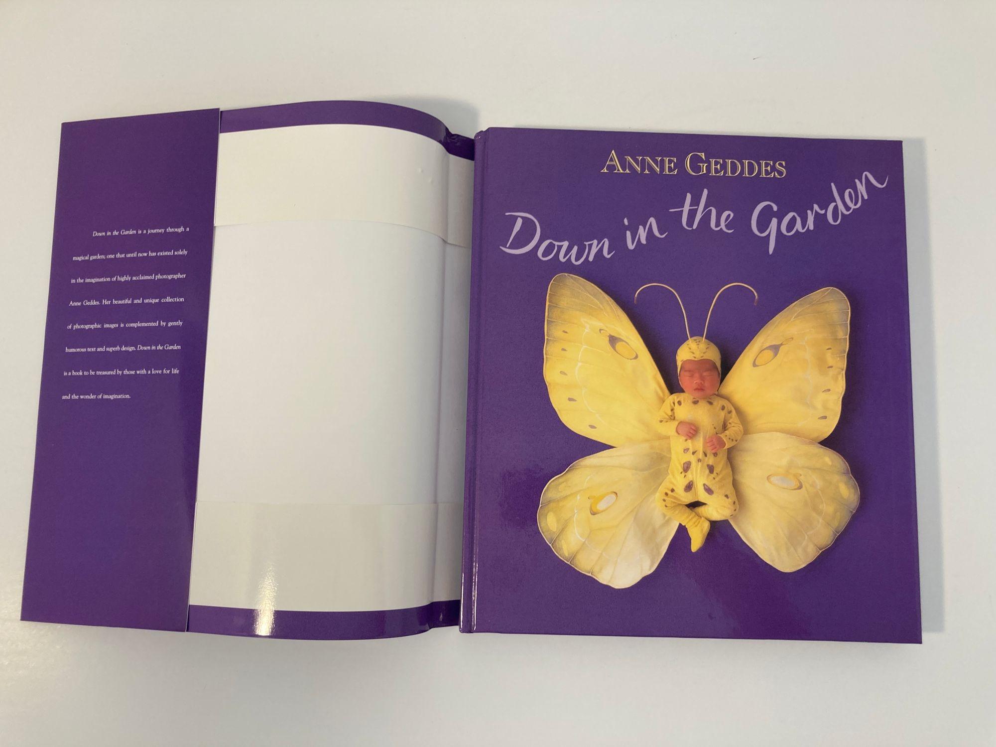 Paper Anne Geddes Down in The Garden Large Hardcover Book, 1996 For Sale