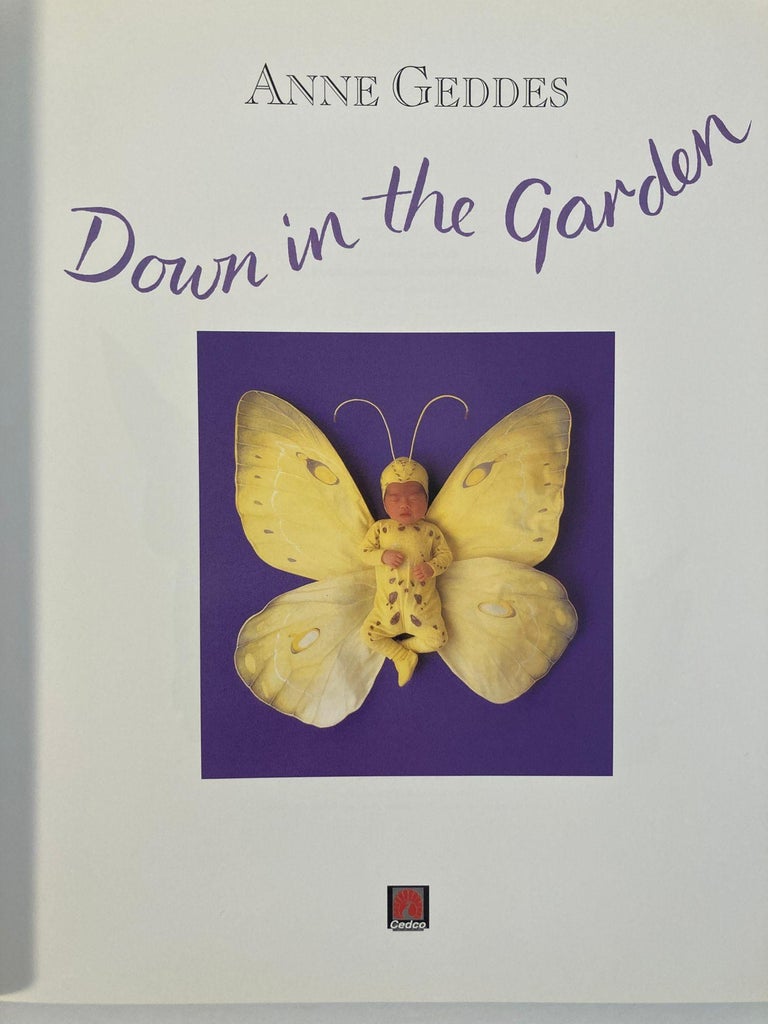 Anne Geddes Down in The Garden Large Hardcover Book, 1996 For Sale