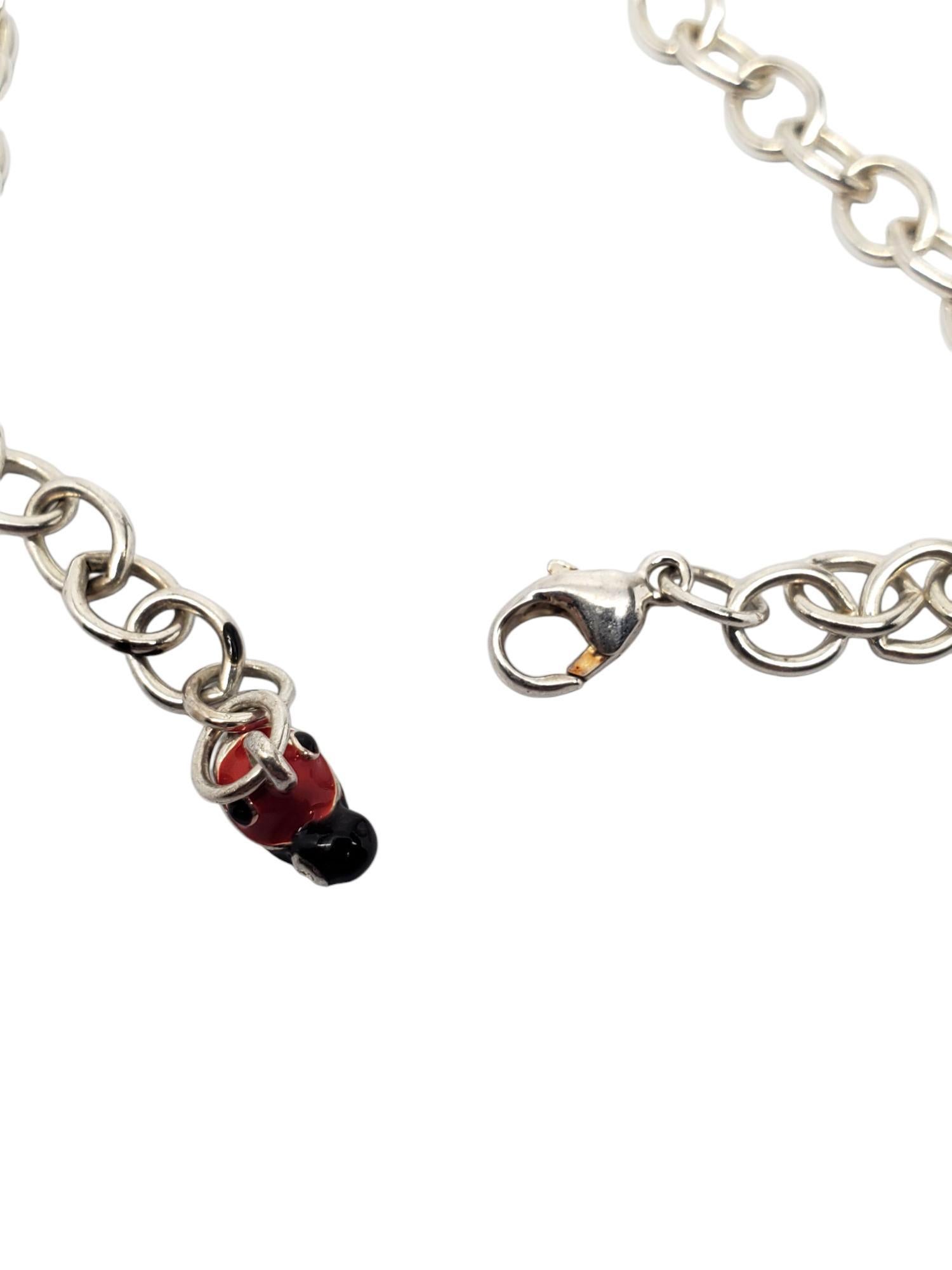Anne Geddes Sterling Silber Marienkäfer Medaillon Halskette #21617 im Angebot 1