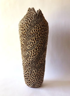 Anne Goldman Handmade California Studio Steingut organische moderne Vase