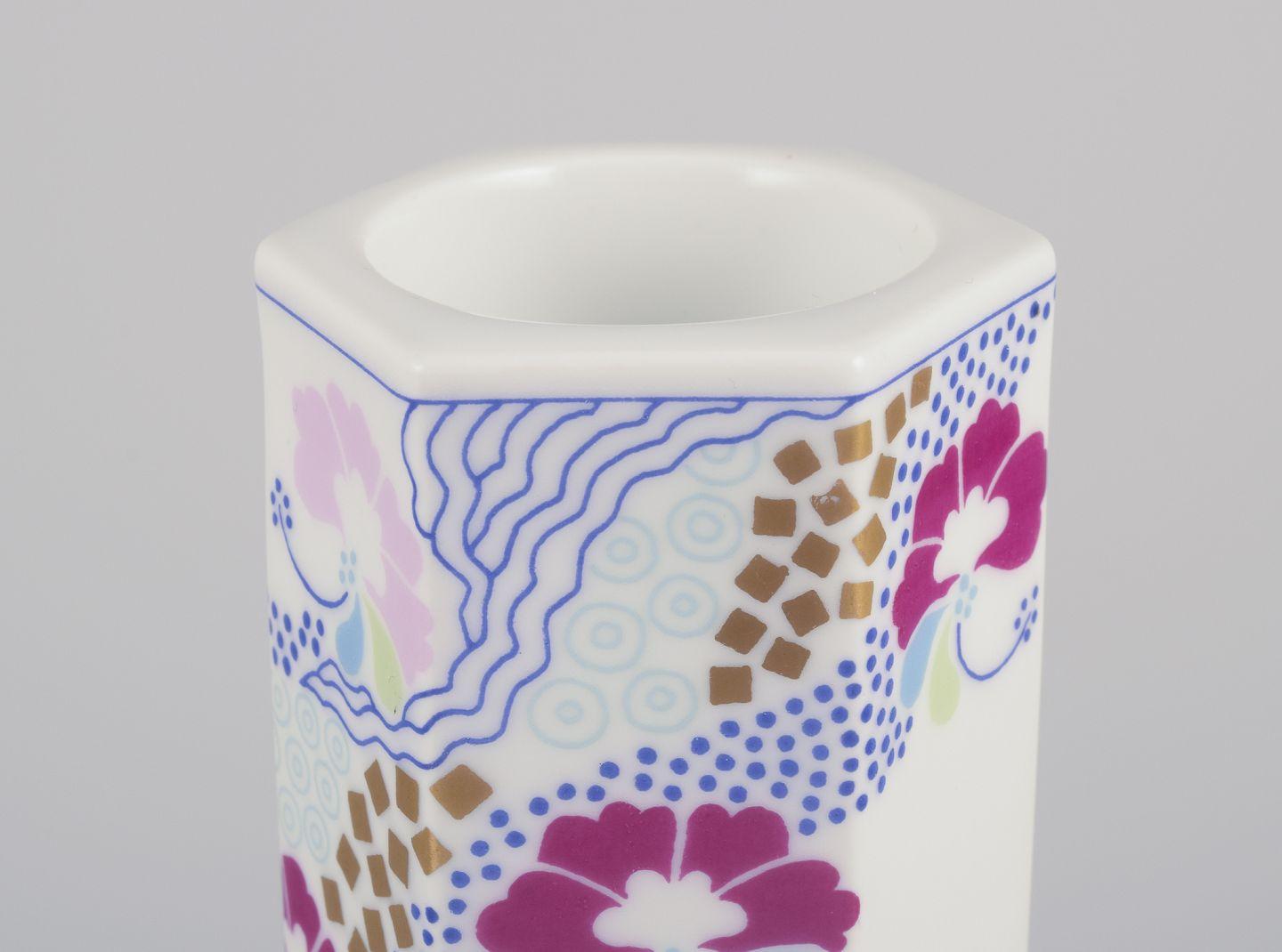 Pre-owned goods are exempt from import duties for U.S. customers. 
Therefore, no import tariffs will be applicable to your purchase.

Anne Grete Halling-Koch for Bing & Grøndahl.
Set of three porcelain candlesticks for tealights.
Decorated with