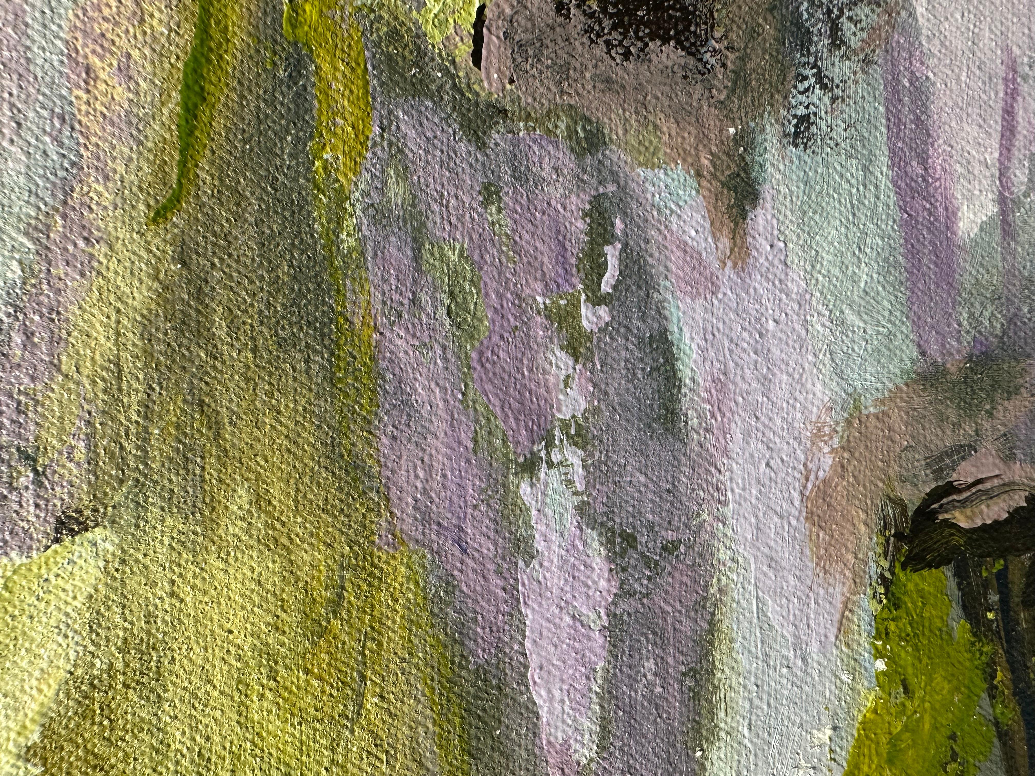 Gran Pantano - Abstract Painting Gris de Anne Harney