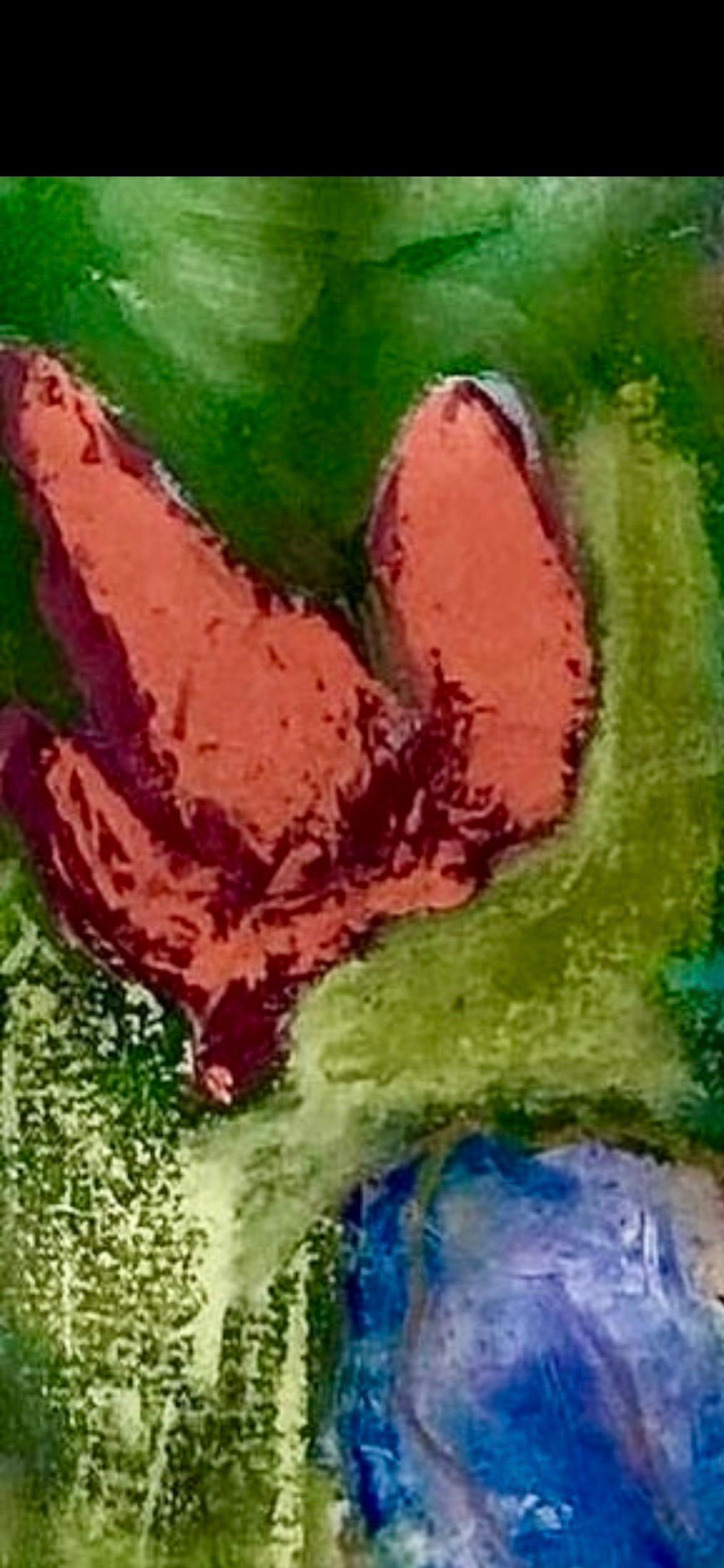 Una hermosa y enérgica pintura semiabstracta de un jardín etéreo. Esta pieza es óleo sobre lienzo.

Anne Harney es una pintora representativa que comienza su trabajo a partir de la observación y lo concluye con una mezcla de imaginación. 