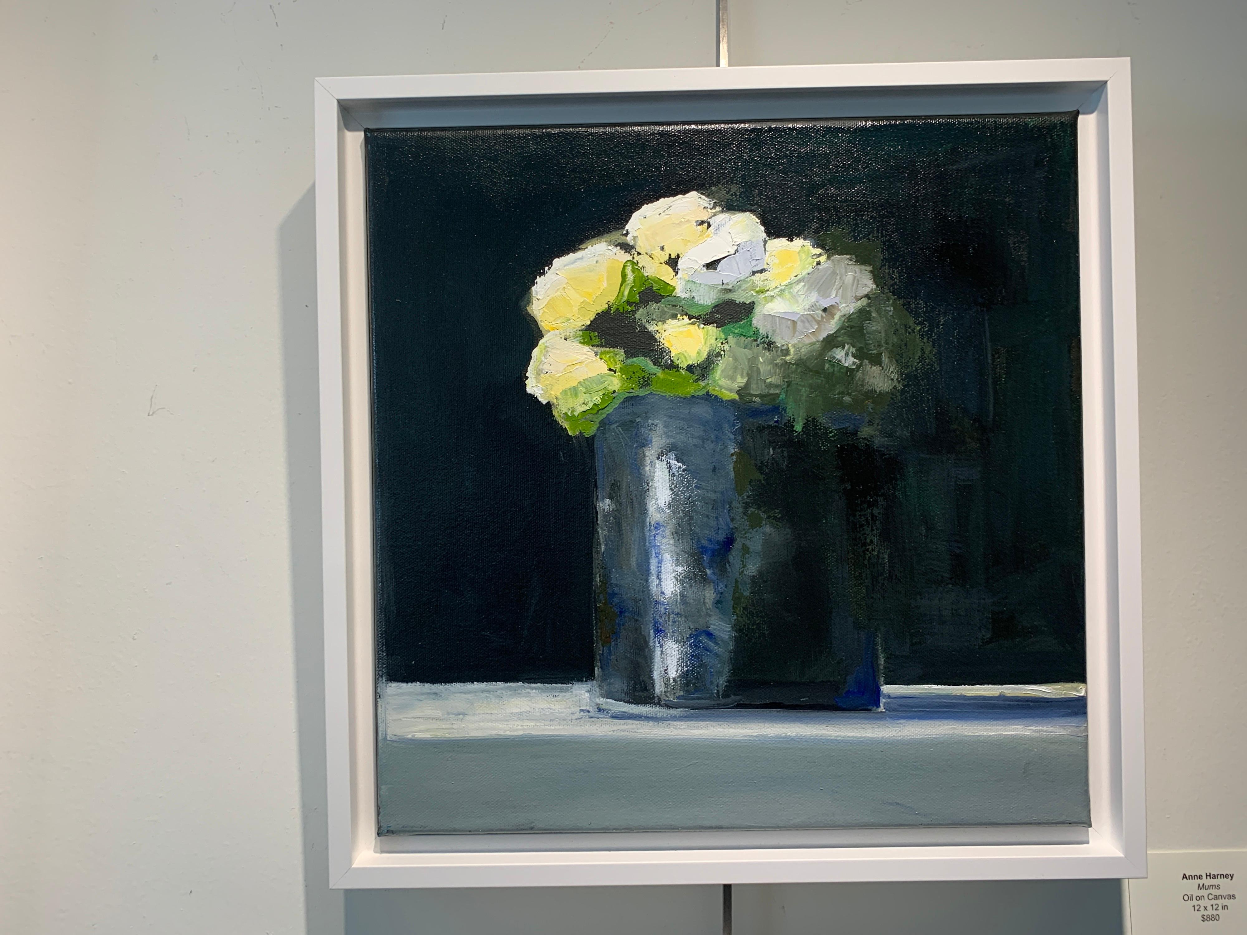 Mums by Anne Harney, Contemporary Floral Still Life Painting 3