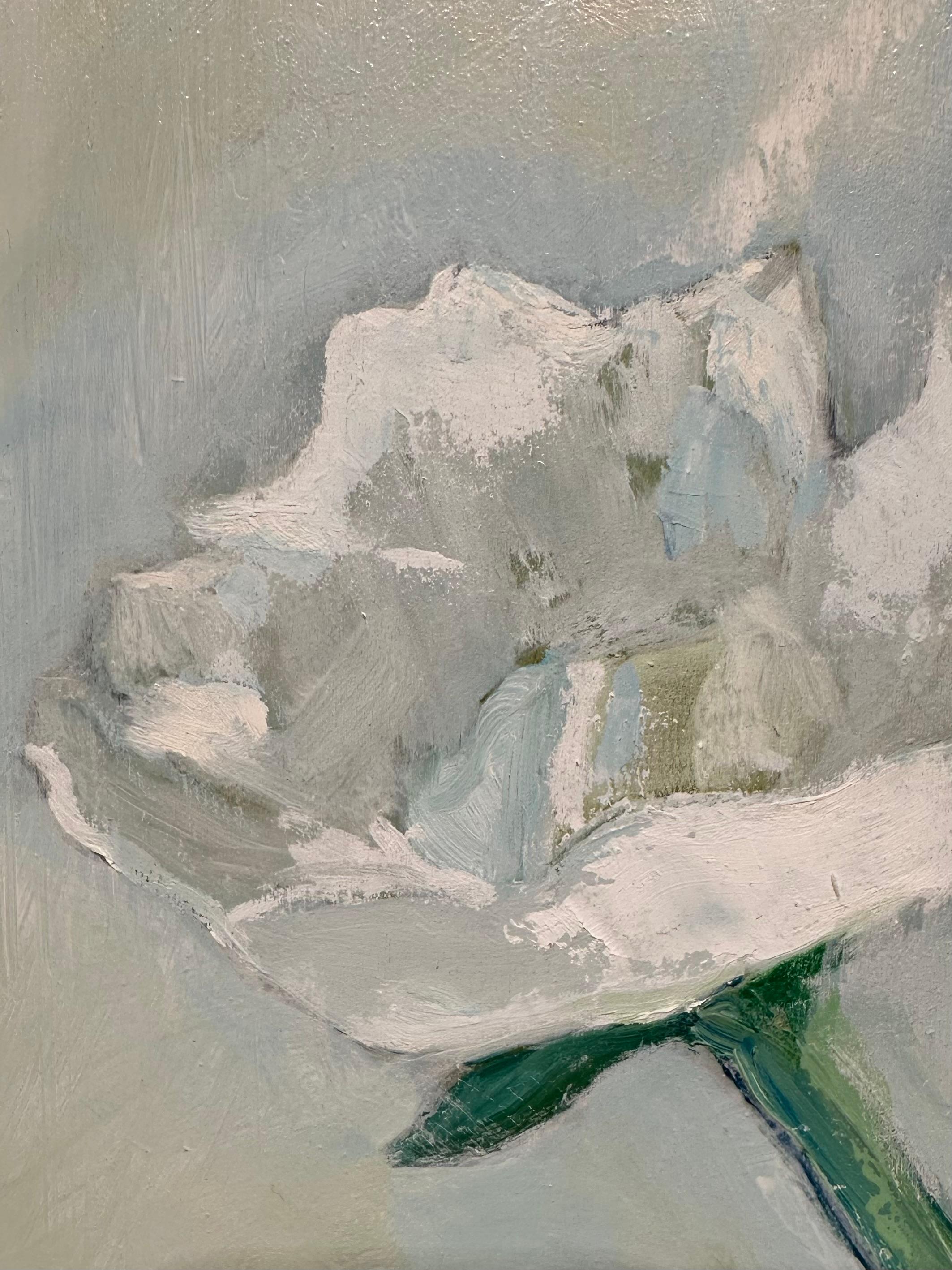 Pivoines - Impressionnisme abstrait Painting par Anne Harney