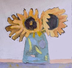 Sunflowers by Anne Harney, Contemporary Sunflower Still Life Painting