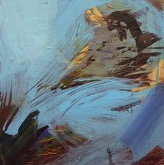 "Savage Rush", Abstrakt, Blau, Braun, Schwarz, Acrylmalerei