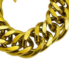 ANNE KLEIN signiertes Vintage Gold massive Kette Designer Laufsteg-Armband