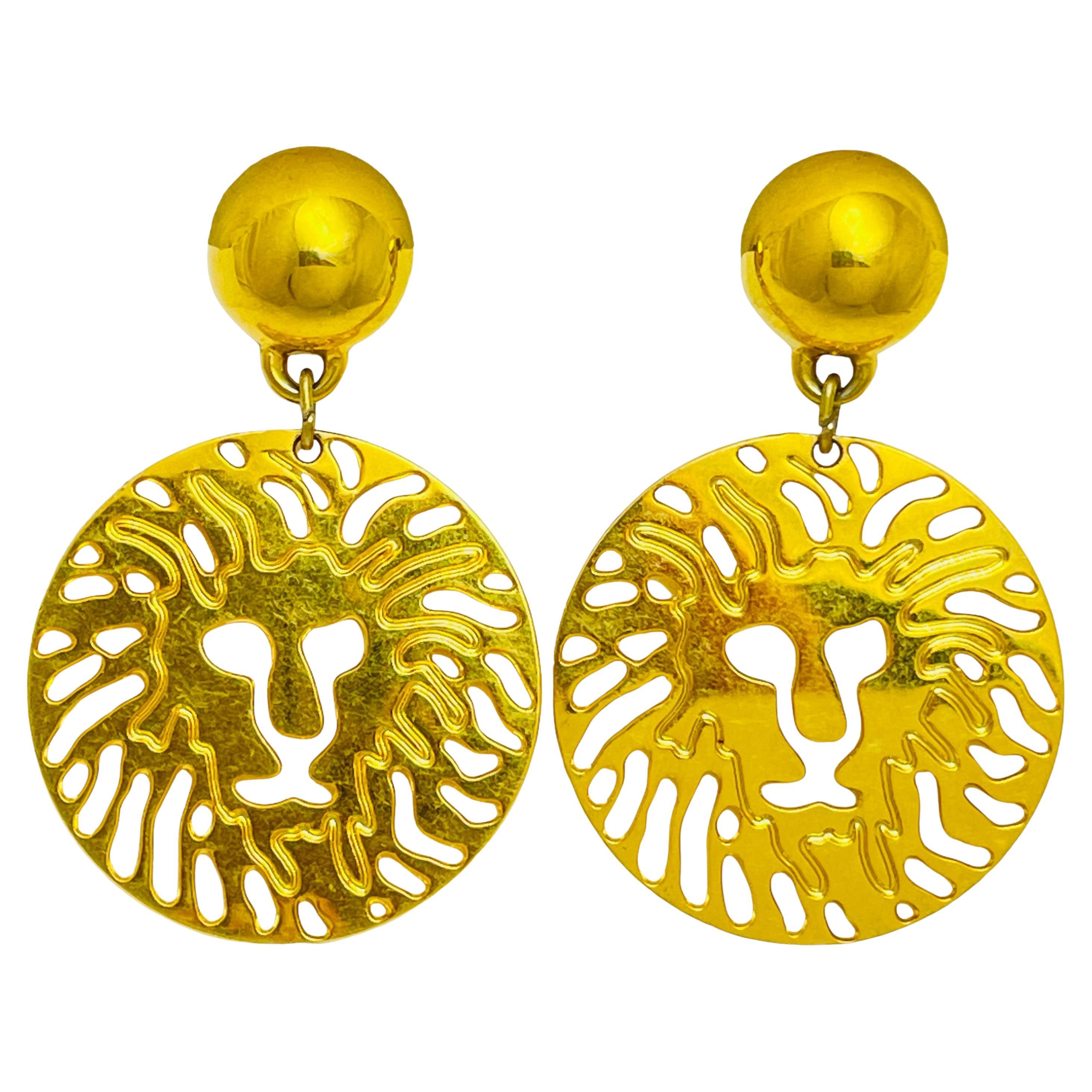 Anne klein lion head earrings clearance