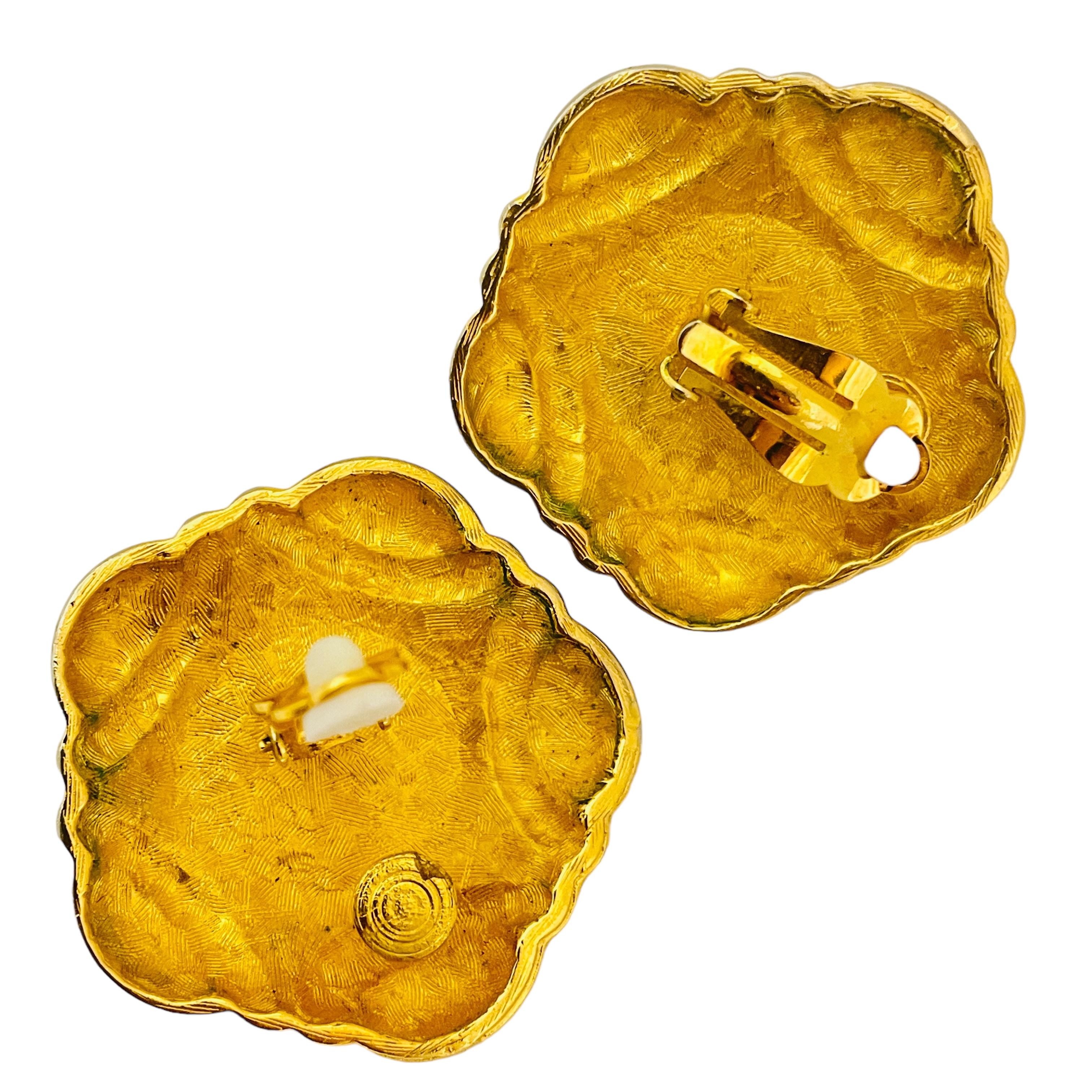 anne klein clip earrings