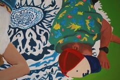 Sieste, Acrylic on canvas, 100x100 cm, 2021