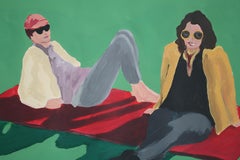 Le toboggan, Acrylic on canvas, 120 x 200 cm, 2021