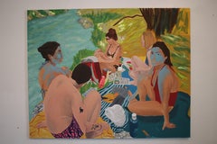 Tribu, Acrylic on canvas, 129 x 162 cm, 2021