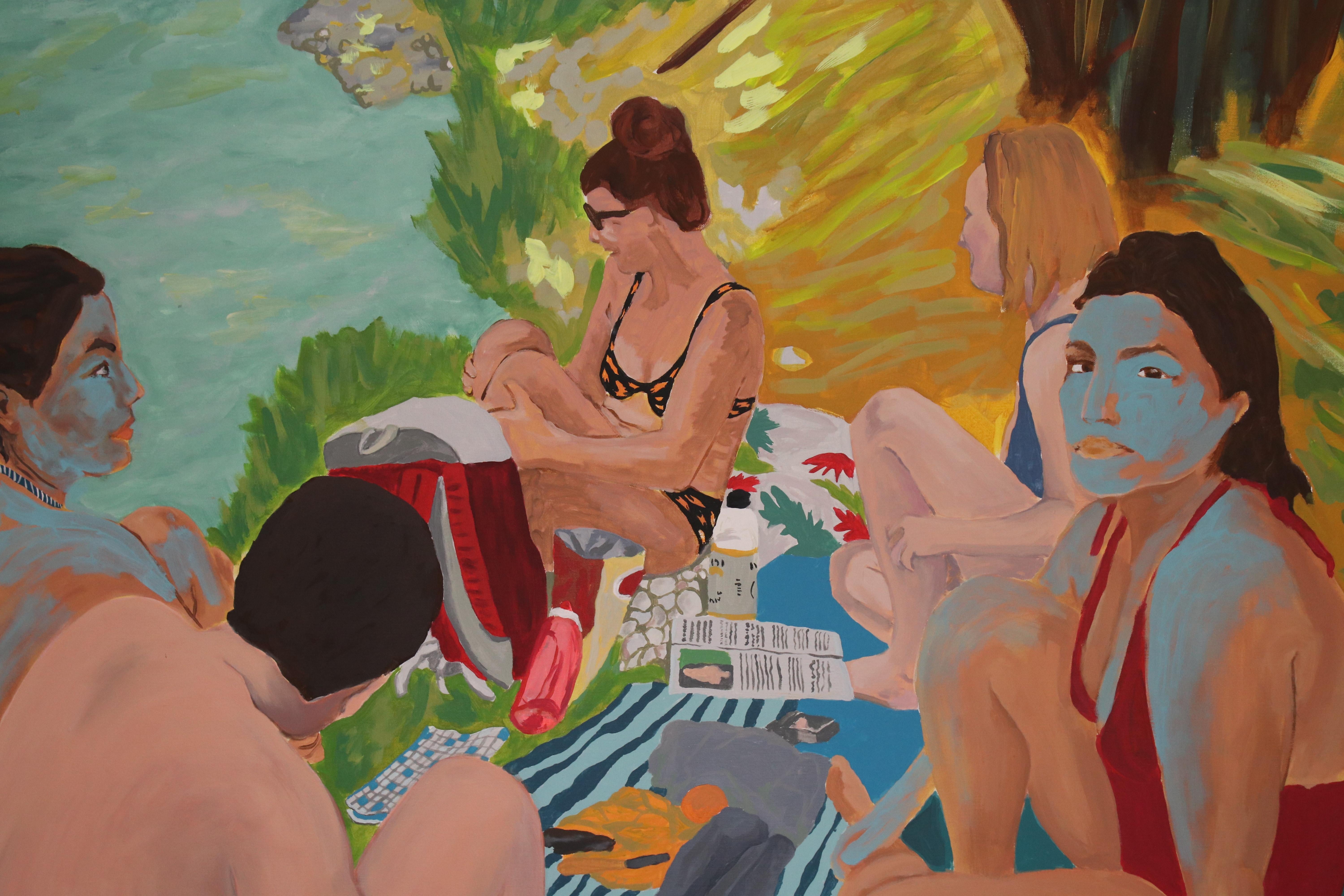 Medium: Acrylic on canvas 
Signature: On the back
Condition: Brand new
Certificate of Authenticity: Included

Anne Lauroz’s artistic approach is one of psychic freedom – an intuitive, uncensored, and contemplative method. Her projects revolve around