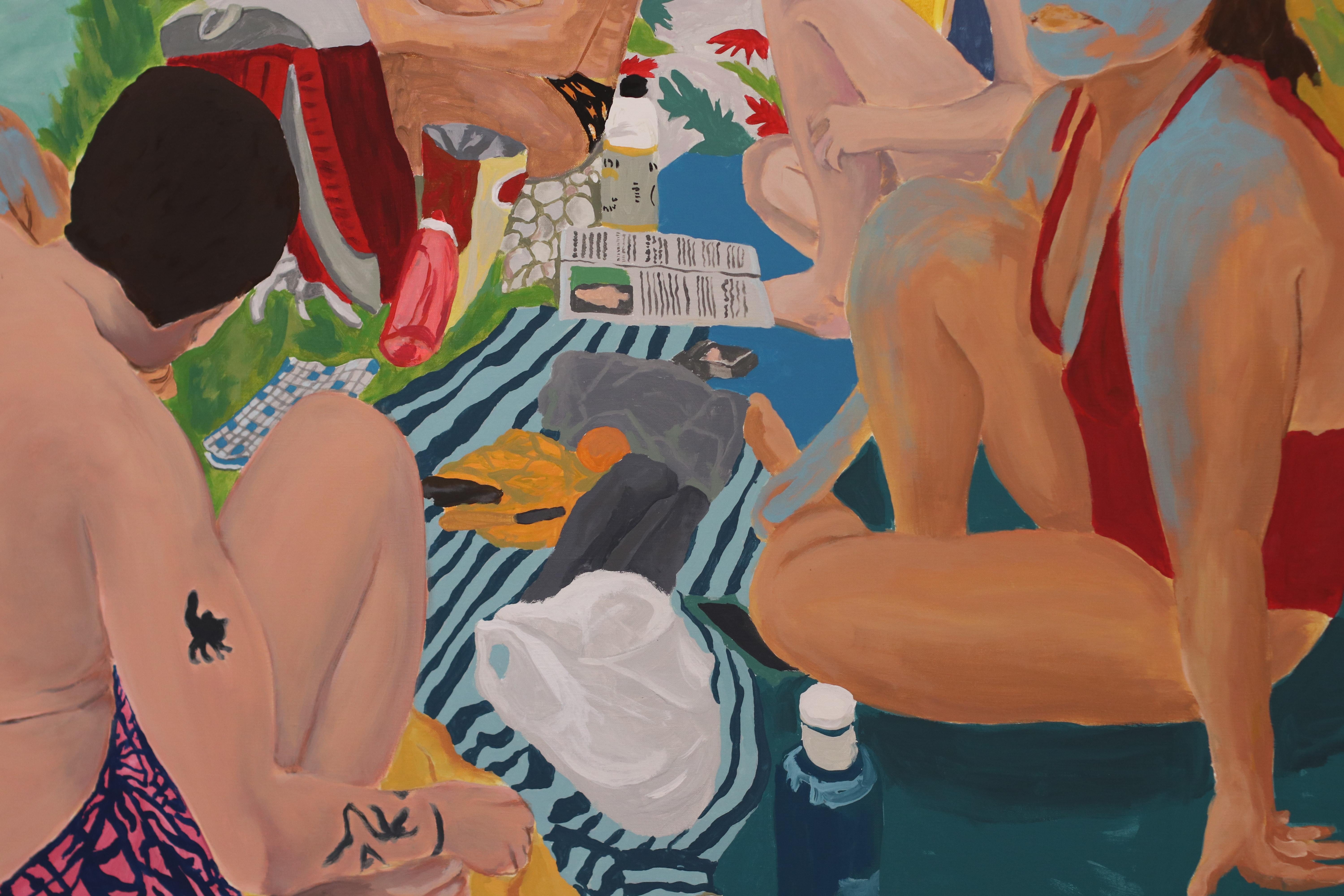 Tribu, Acrylic on canvas, 129 x 162 cm, 2021 For Sale 1