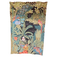 Anne Leurent, tapisserie mécanique d'après un dessin de "la jungle"