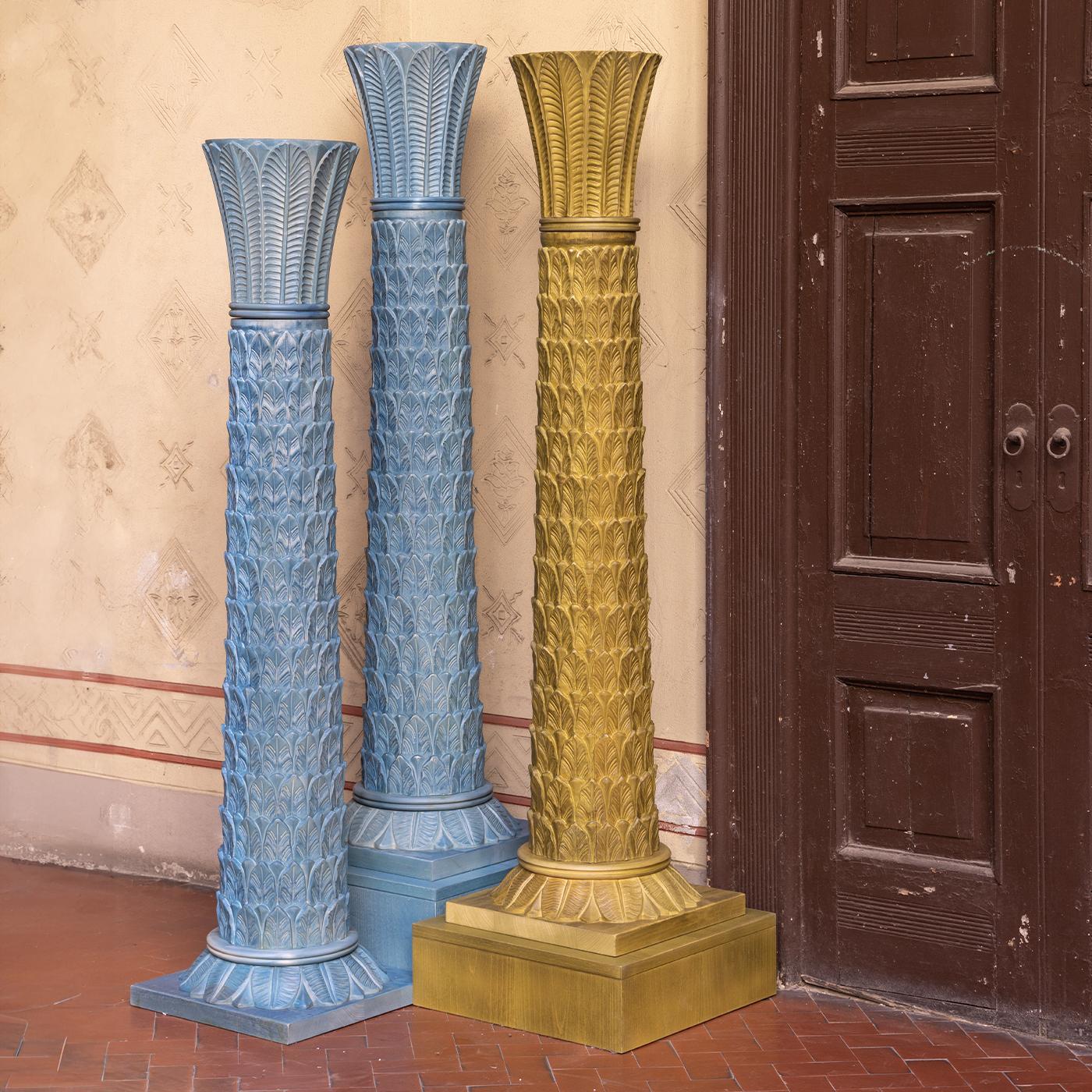 Italian Anne Light Blue Decorative Column For Sale