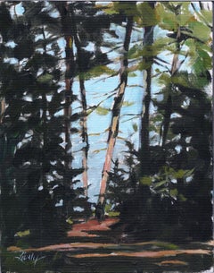 Giù per l'acqua, Pittura, Acrilico su tela