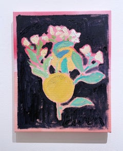 Citrus Blossom III (2022), Ölgemälde auf Leinwand, floral, neoimpressionistisch