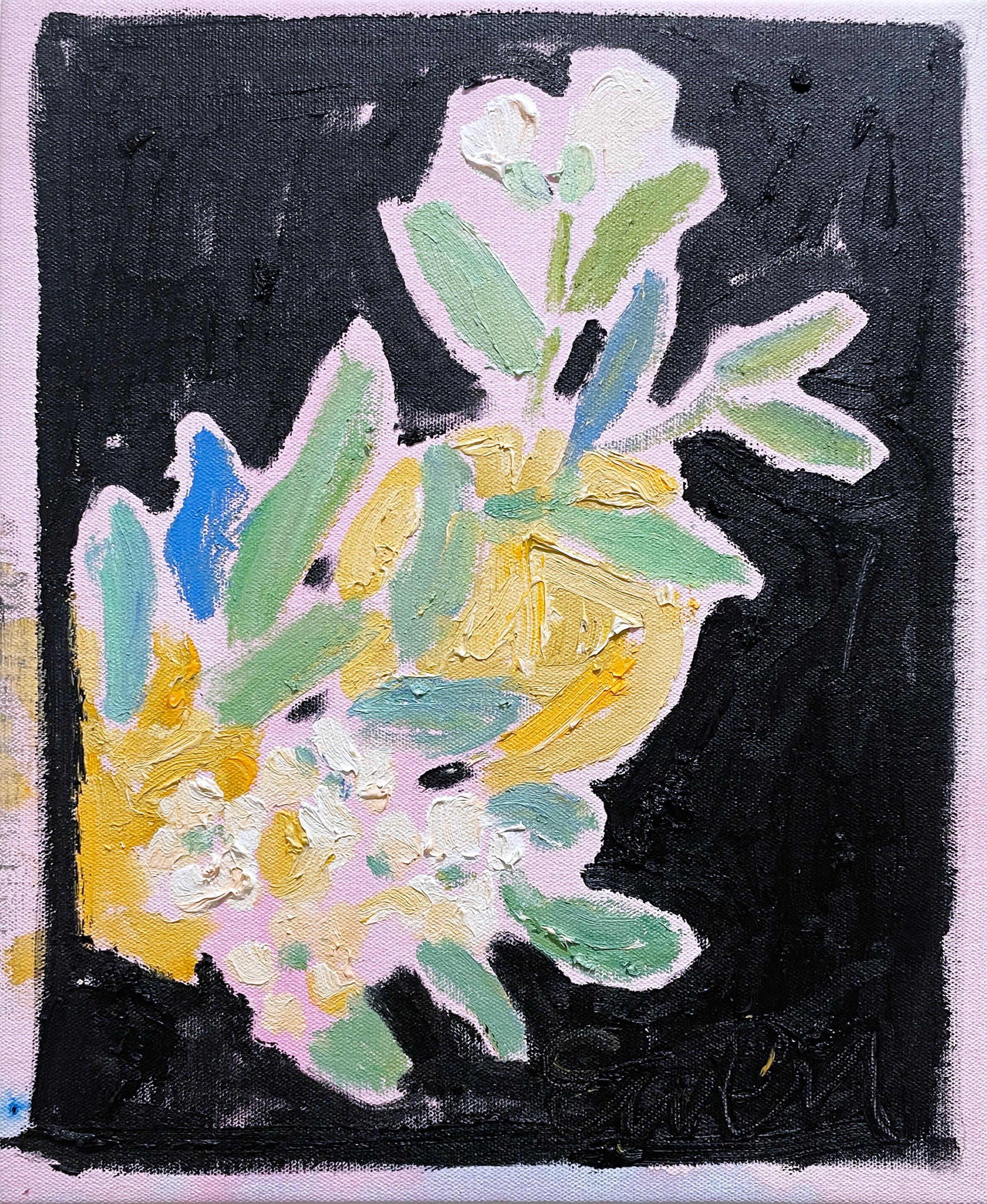 Citrus Blossom IV (2022), oil painting on canvas, floral, neo impressionist